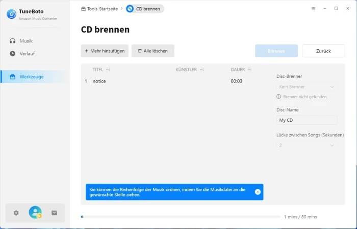 CD brennen