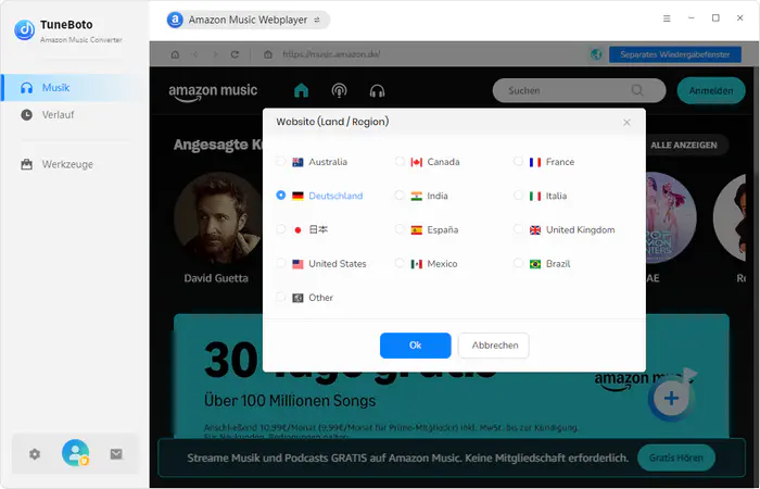 Amazon Music Webplayer