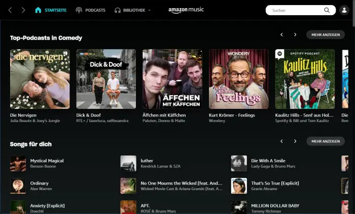 Amazon Music App Design