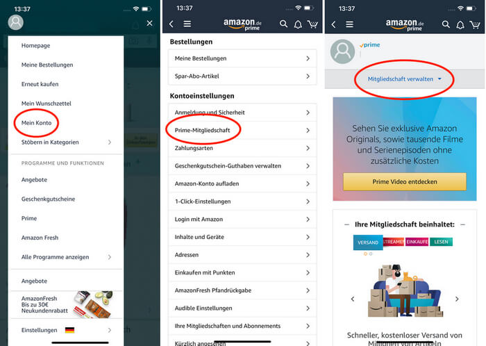 Amazon Prime Kündigen - Amazon Prime Mitgliedschaft Video Channel