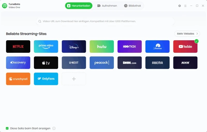 Streaming-Website auswählen