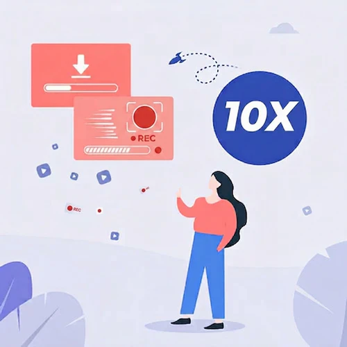 10X Geschwindigkeit und Live-Stream aufnehmen
